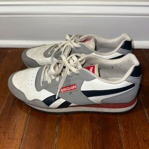 Reebok Men's White, Gray, and Black Sneakers